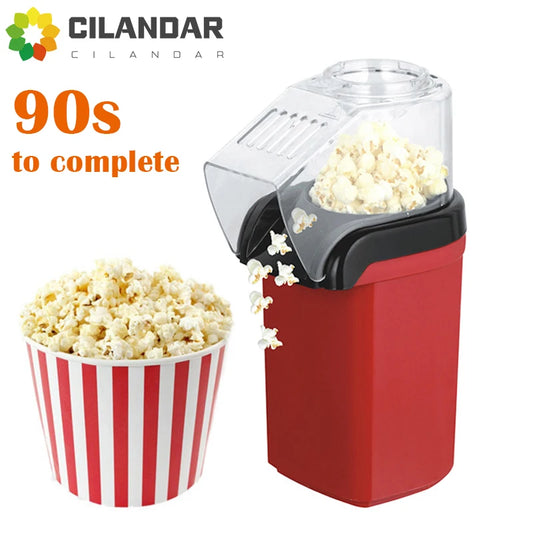 Oil-free air Corn machine,Pipoqueir eletrica hot air machine Mini Popcorn maker machine-1200W Household Healthy home kitchen