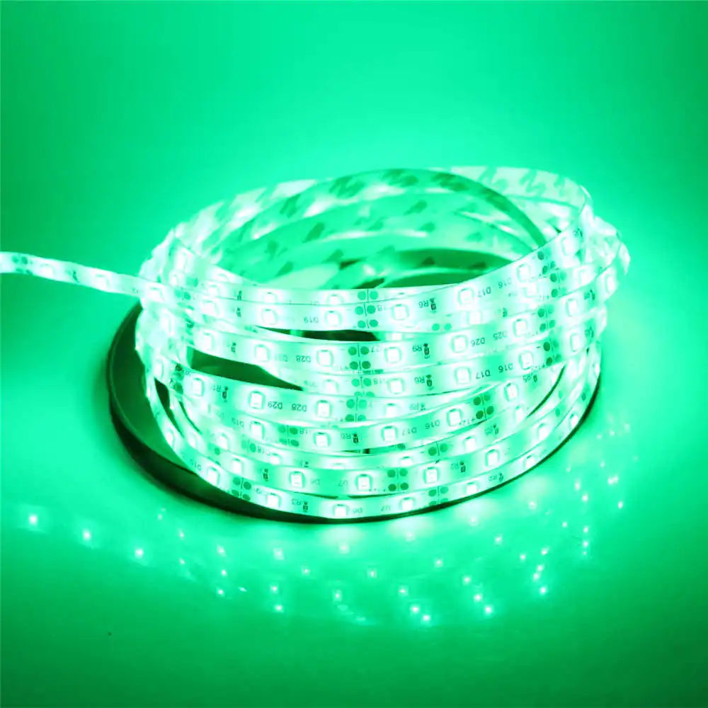 2835 SMD led strip light DC12V 5M 300LEDs flexible ribbon tape lighting White Warm white Red Green Blue Yellow Pink RGB