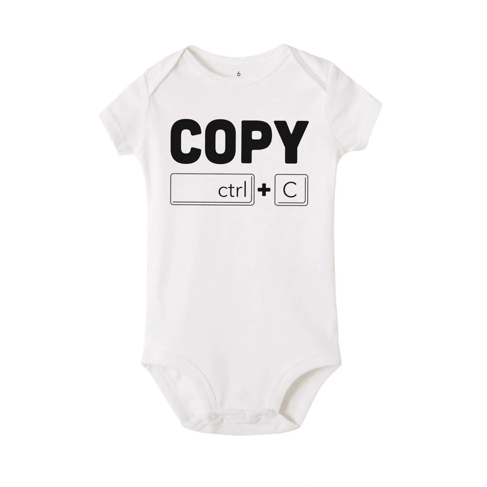 Copy Paste Twins  Twins Announcement Gifts for Twins Baby Shower Gift for Boys Girls Identical Twins Bodysuits Wear