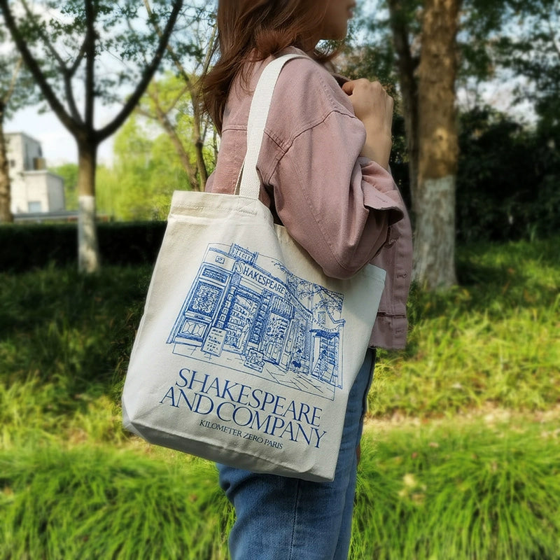 Shakespeare Bookstore Thick Student Canvas Bag