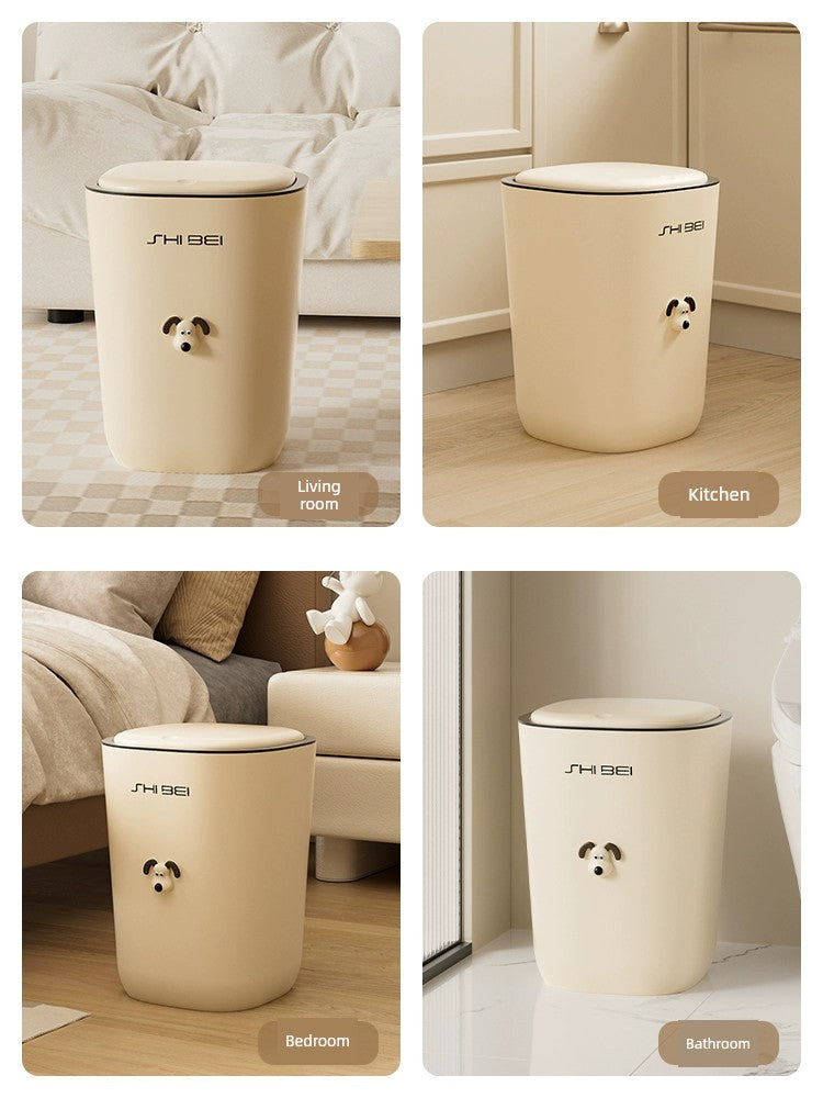 Good-looking Bedroom Press Cream Trash Can