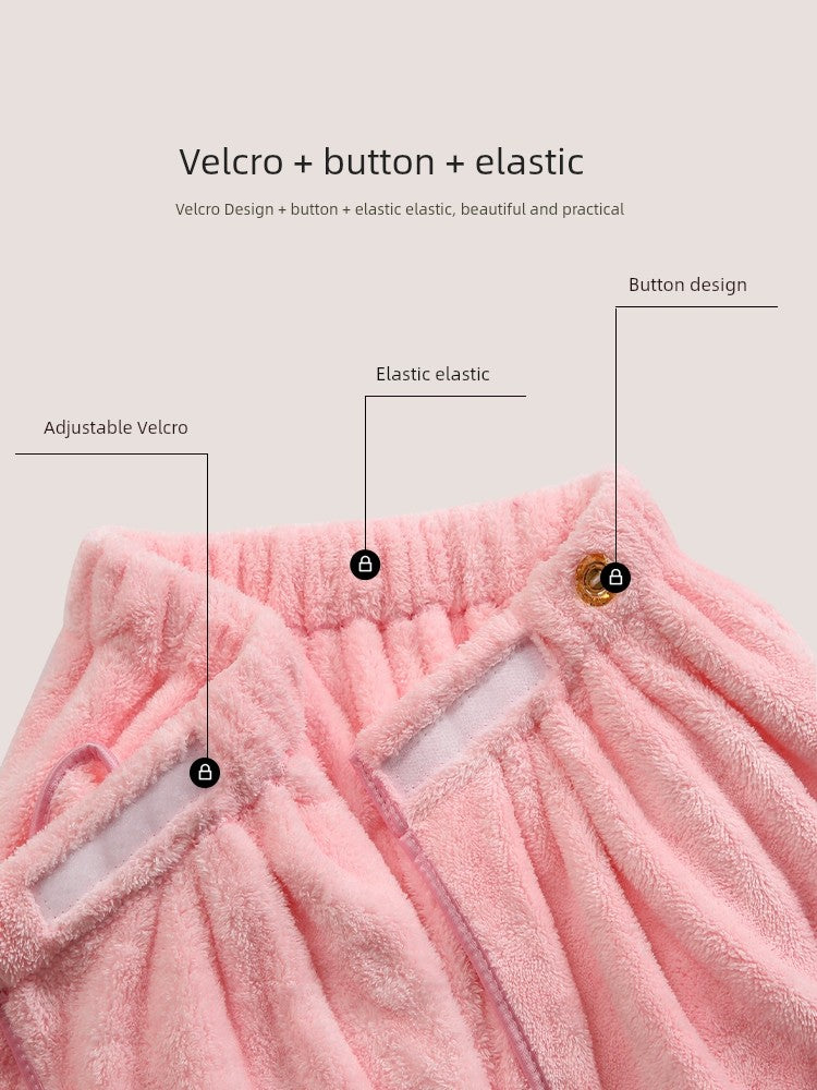 For Home Women Can Wear Cotton Absorbent Three-Piece Bath Towel