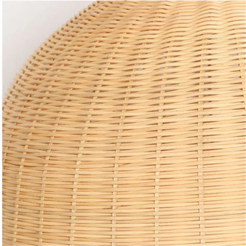 Rattan Pendant Lights Bamboo Lantern Pendant Lamp Hand-Woven Bamboo Lampshades E27 Lighting Fixtures Dining Living Room Decor