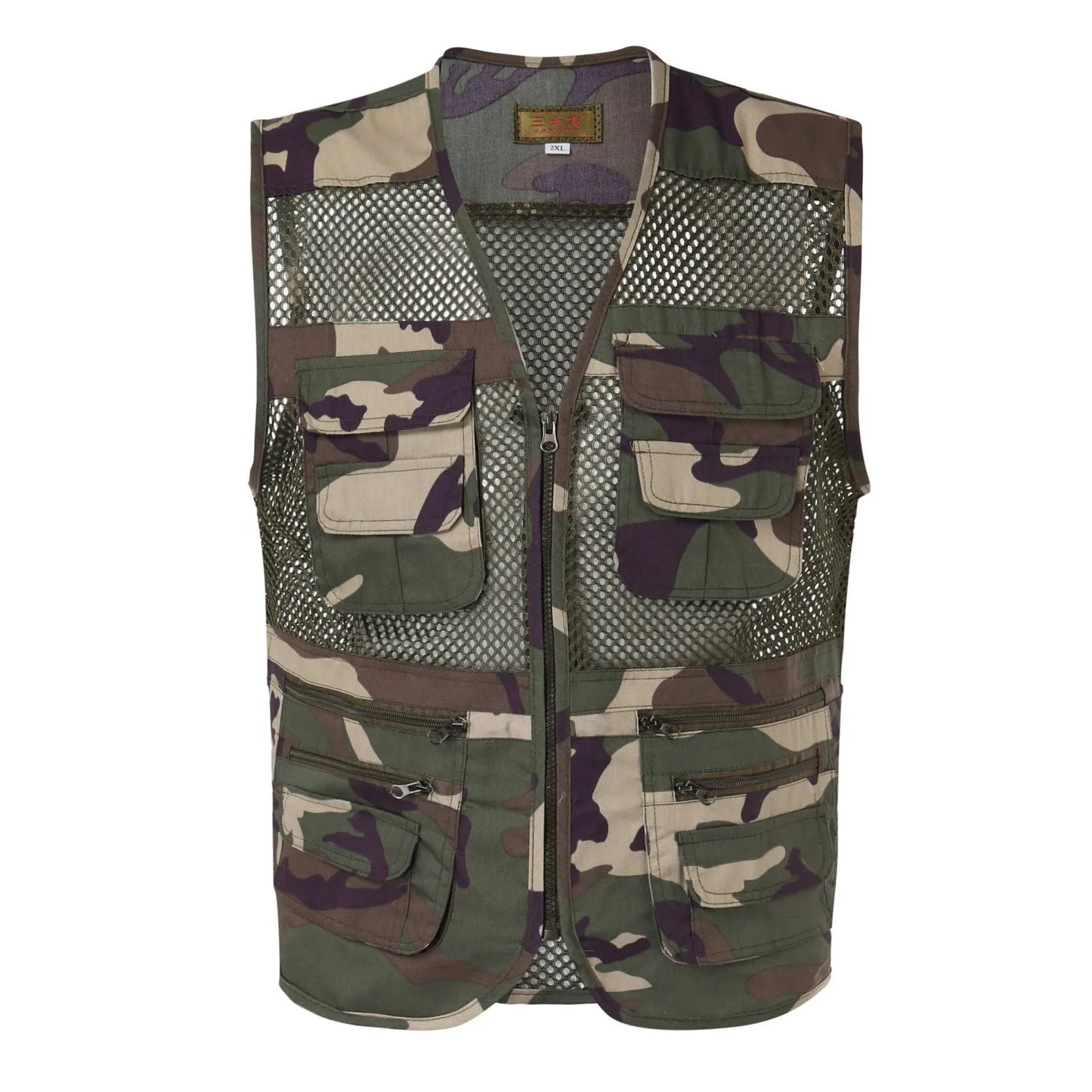 Summer Thin Mesh Vest Outdoor Sportsfor Jackets Big Size Sleeveless Waistcoat Casual Tactical Work Wear Camping Fishing Vests