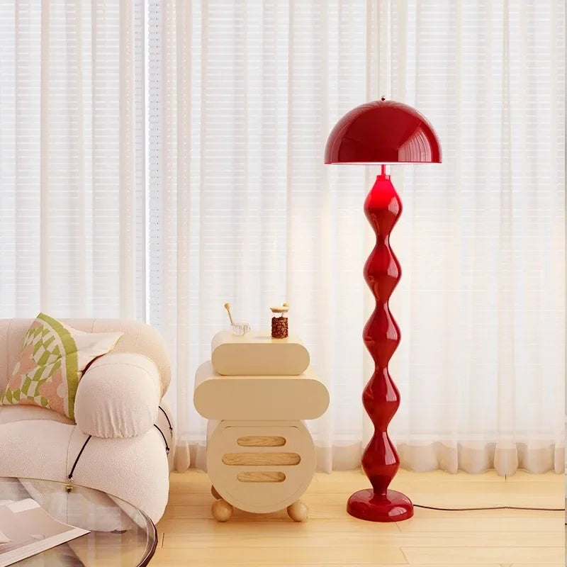 Macaron Mushroom Led Floor Lamps for Living Room Sofa Side Standing Lamp Bedroom Bedside Light Senior Sense of Vertical Lights