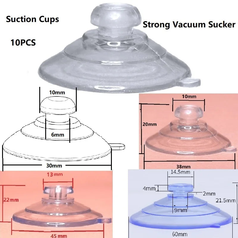 30/38/45/60mm Thickened Sucker PVC Suction Cups Vacuum Suction Pad Strong Sucker Glass Suction Cup for Kitchen/Bathroom/Car