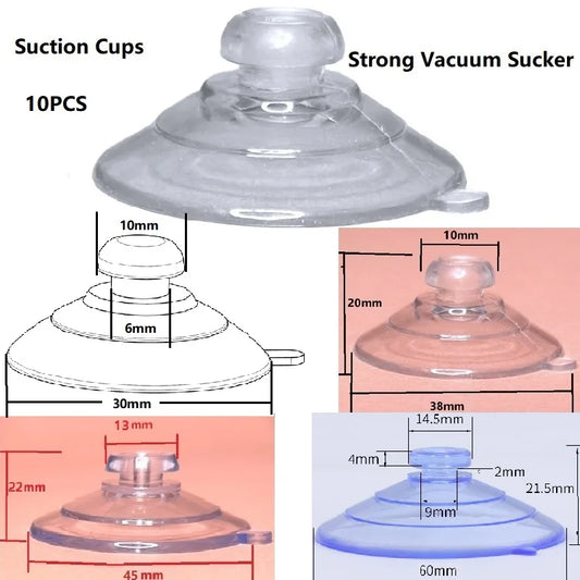 30/38/45/60mm Thickened Sucker PVC Suction Cups Vacuum Suction Pad Strong Sucker Glass Suction Cup for Kitchen/Bathroom/Car