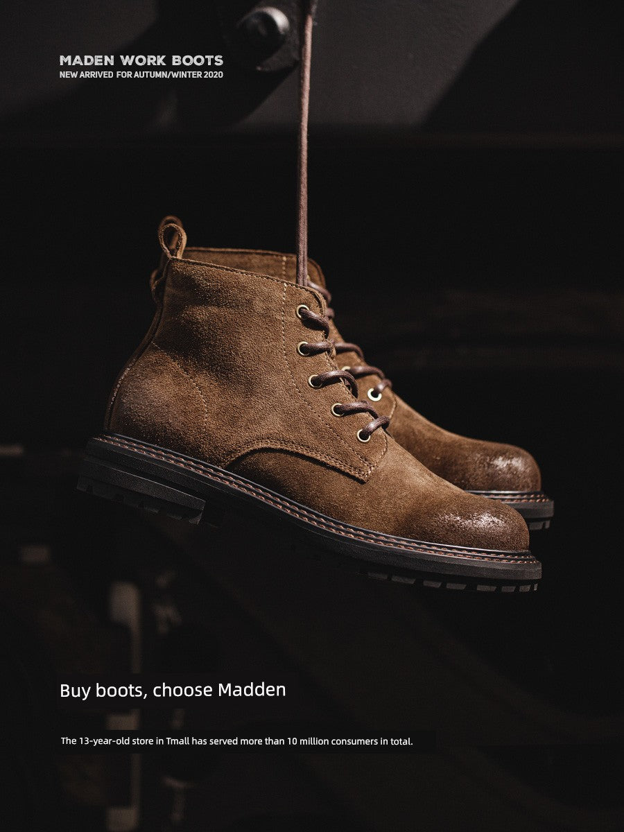 Madden Heattech Brown Outdoor Casual Desert Workwear Boots