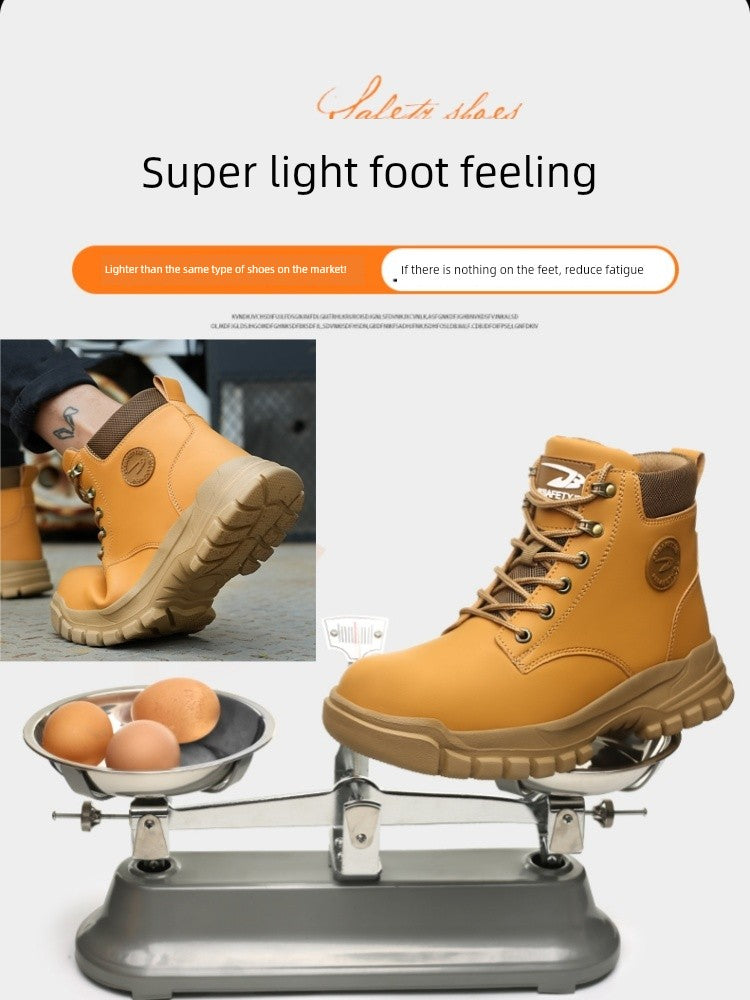 Super Soft Bottom Anti-Smashing and Anti-Penetration Boots Labor Protection Shoes