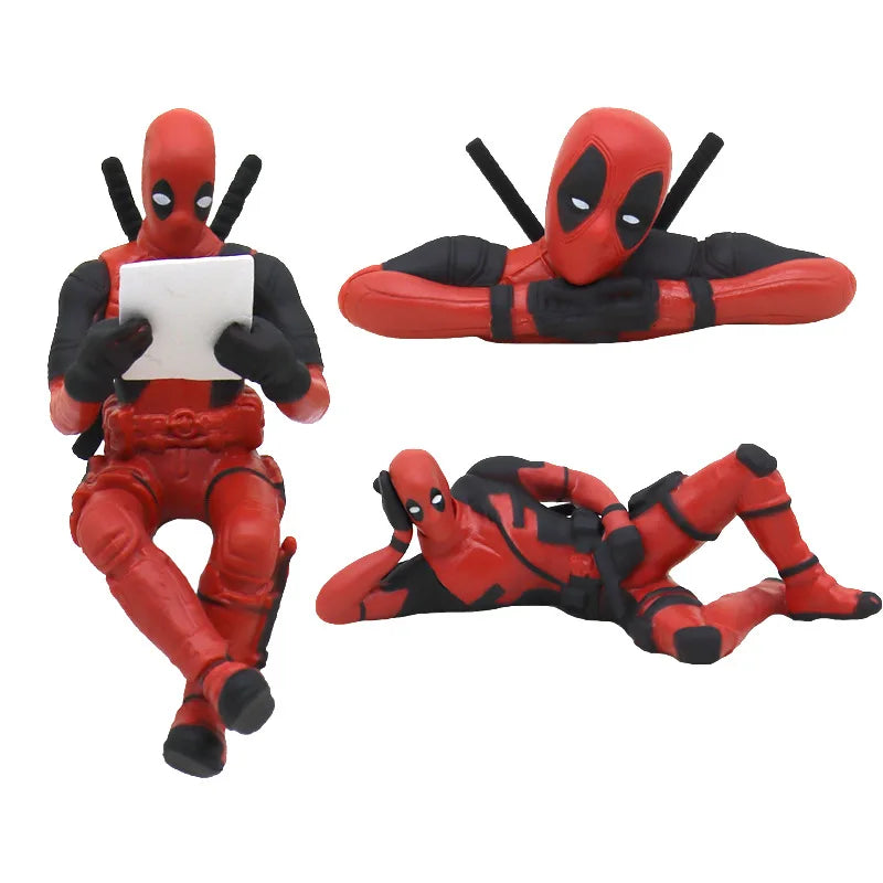 Disney Anime Movie Deadpool Action Figures Model Decor Auto Rearview Mirror Hanging Pendant Car Interior Ornaments Accessories