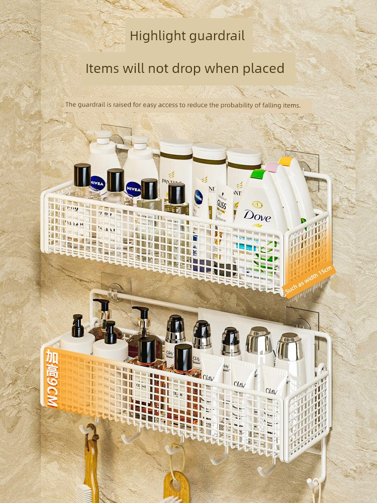 Wall-Mounted Punch-Free Wall Vanity Storage Rack