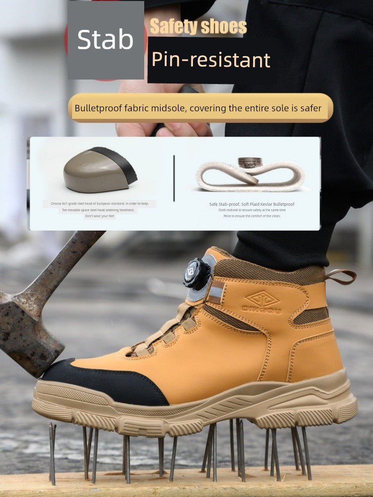 Super Soft Bottom Anti-Smashing and Anti-Penetration Boots Labor Protection Shoes