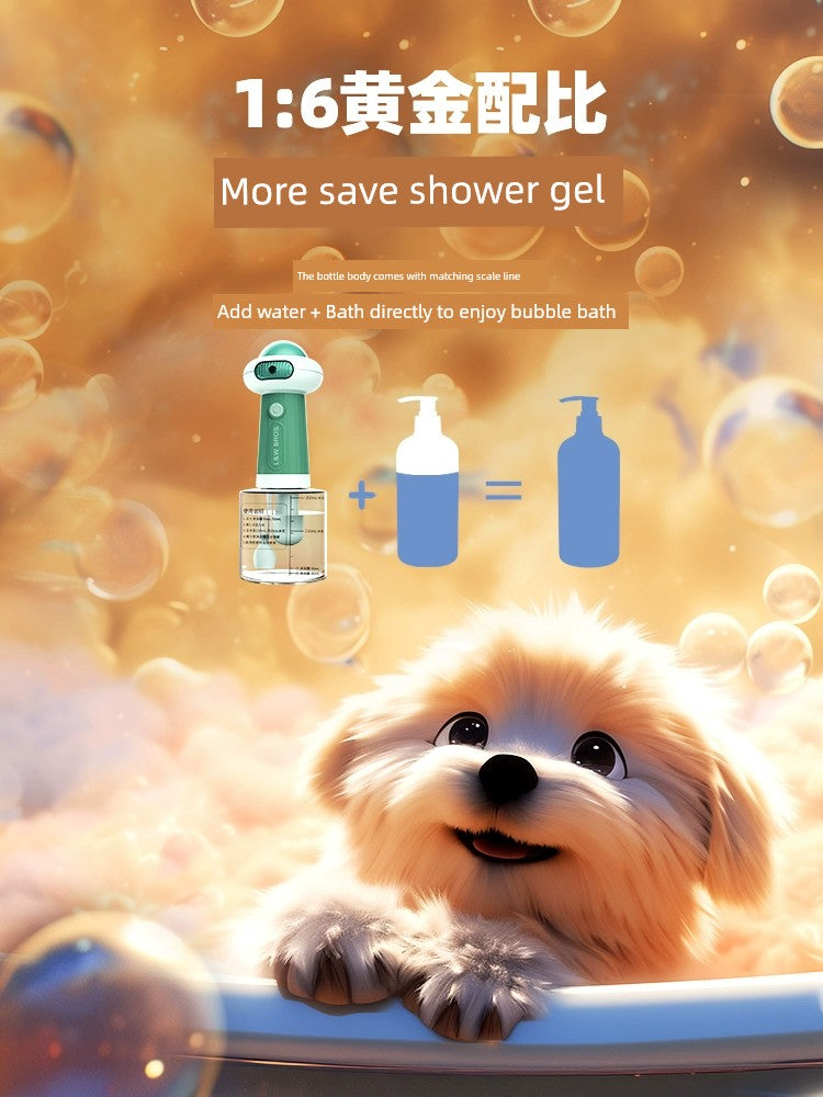 Pet Bubble Machine Dog Cat Bath Shower Gel