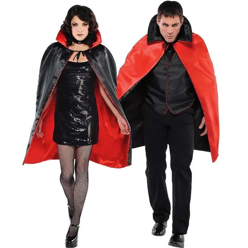 Adult Holloween Costumes Vampire Capes Hooded Robes Halloween Cloak Full Length