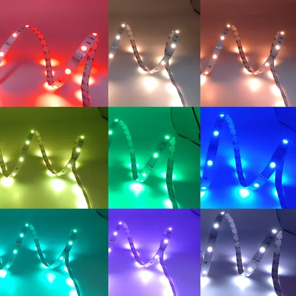 Led Light Plug Strip 20M Wifi 5V 5050 Usb Rgb Tape Ice String Led Room Light Chain Adhesive Decor Backlight Bluetooth Ribbon