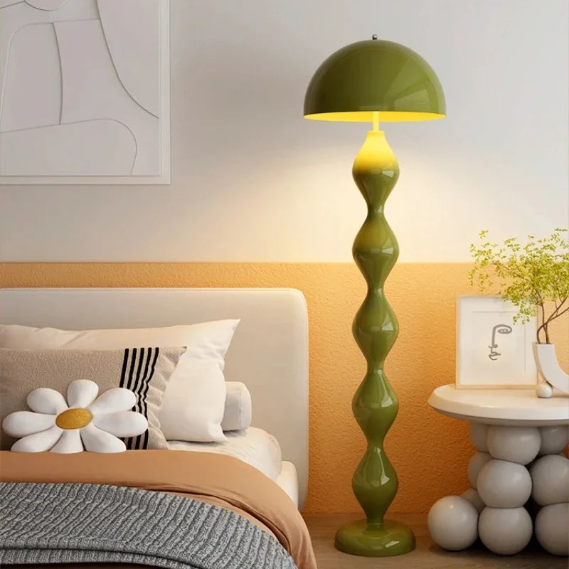 Macaron Mushroom Led Floor Lamps for Living Room Sofa Side Standing Lamp Bedroom Bedside Light Senior Sense of Vertical Lights