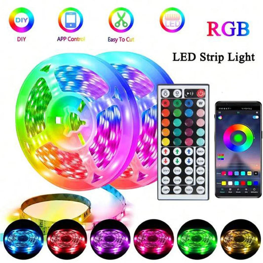 1-30M LED Strip Light WIFI 5050 RGB USB Bluetooth APP Control Flexible Ribbon Tape Self-adhesive For Festival Party TV Desk Room