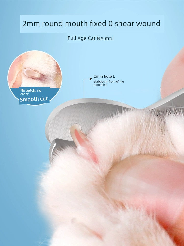 round Hole Blind Cut Blood Line Anti-Bite Pet Supplies Cat