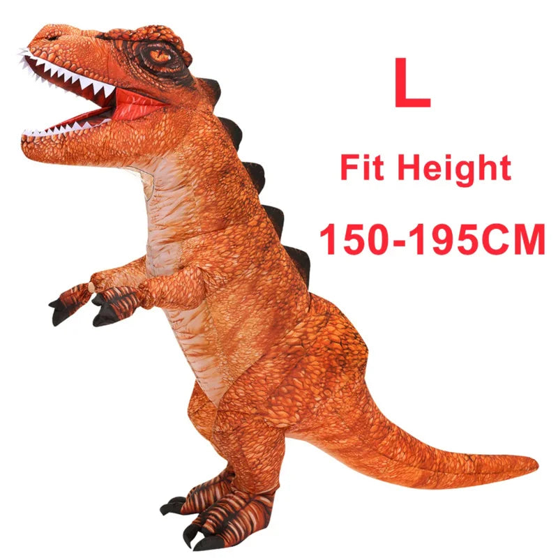 Adult Kids Holloween Cosplay Inflatable Costumes Animals Flamingo Dinosaur T-Rex Funny Party Role Play Wedding Clothing