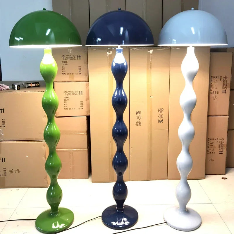 Macaron Mushroom Led Floor Lamps for Living Room Sofa Side Standing Lamp Bedroom Bedside Light Senior Sense of Vertical Lights