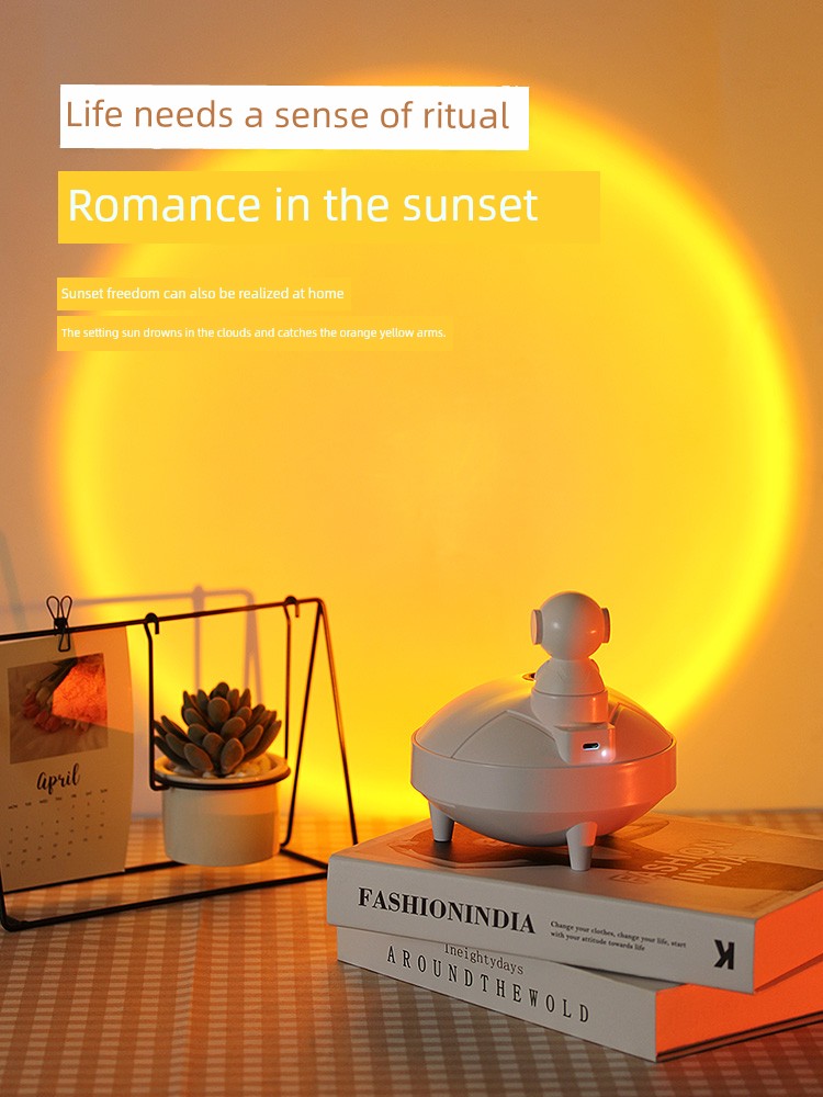 USB Sunset Light Quiet Bass Humidifier