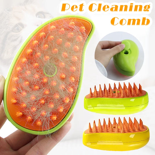 Cat Steam Brush Dog Massage Comb 3 in 1 Electric Spray Cat Hair Brushes Pet Grooming Comb Hair Removal Combs Grooming Supplies