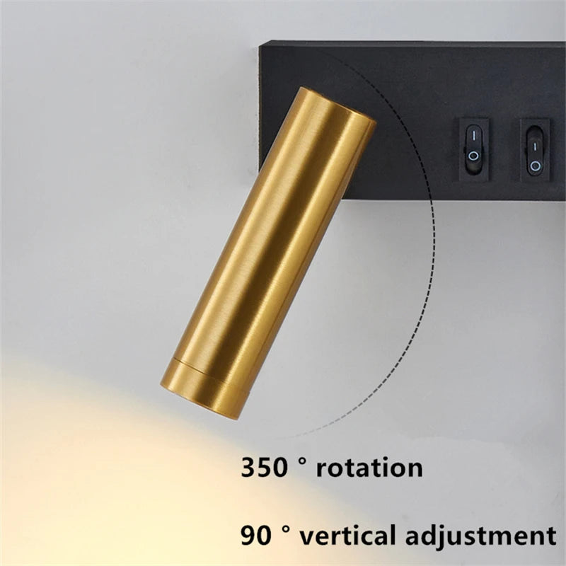 Wall lamp Nordic modern creative led simple living room sofa background wall decorative lamp reading lamp bedroom bedside lamp