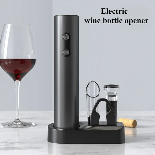 Electric Wine Bottle Opener Automatic Bottle Opener Battery Bottle Opener Aluminum Foil Cutter Kitchen and Bar Supplies