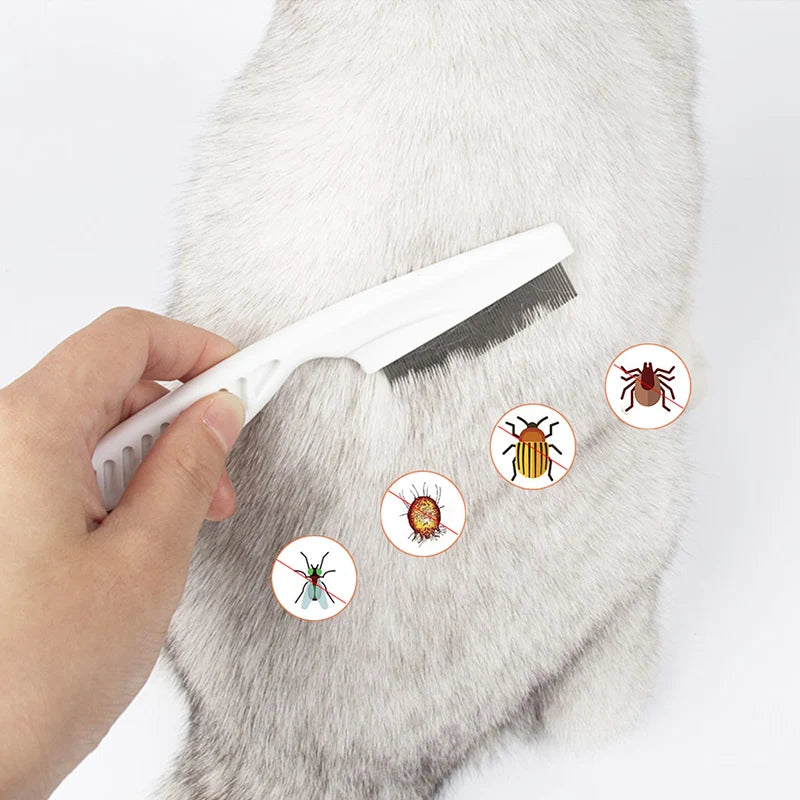 Flea Comb Stainless Steel Insect Repellent Brush Pet Care Combs Hair Grooming Portable Tool Fur Removal Cat And Dog Supplies