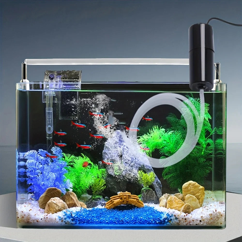 1PC/2pcs oxygenator fishing tank USB oxygenation pump oxygen aquarium air pump with bubble stone aerator mini