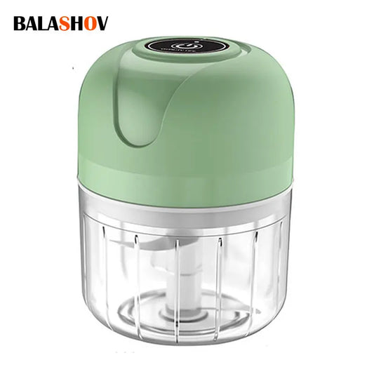 100/250ml Electric Garlic Masher Machine Mini USB charging Food Processor for Nuts Vegetable BlackPepper Chili Kitchen Tools