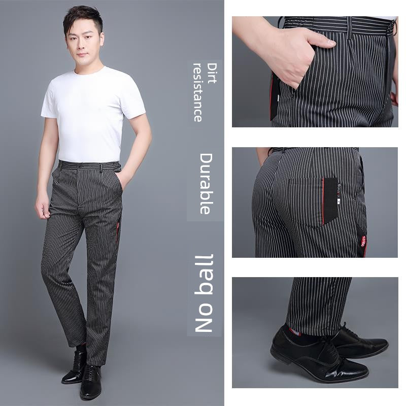 Chef Autumn and Winter Set Hotel Stain-Resistant Work Pants