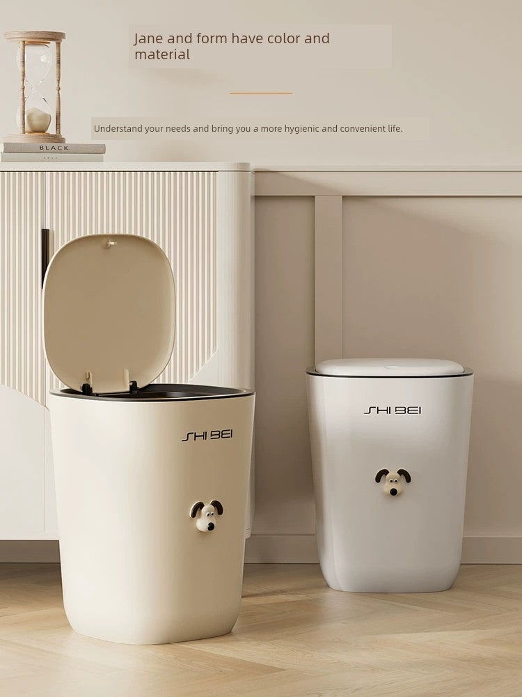 Good-looking Bedroom Press Cream Trash Can