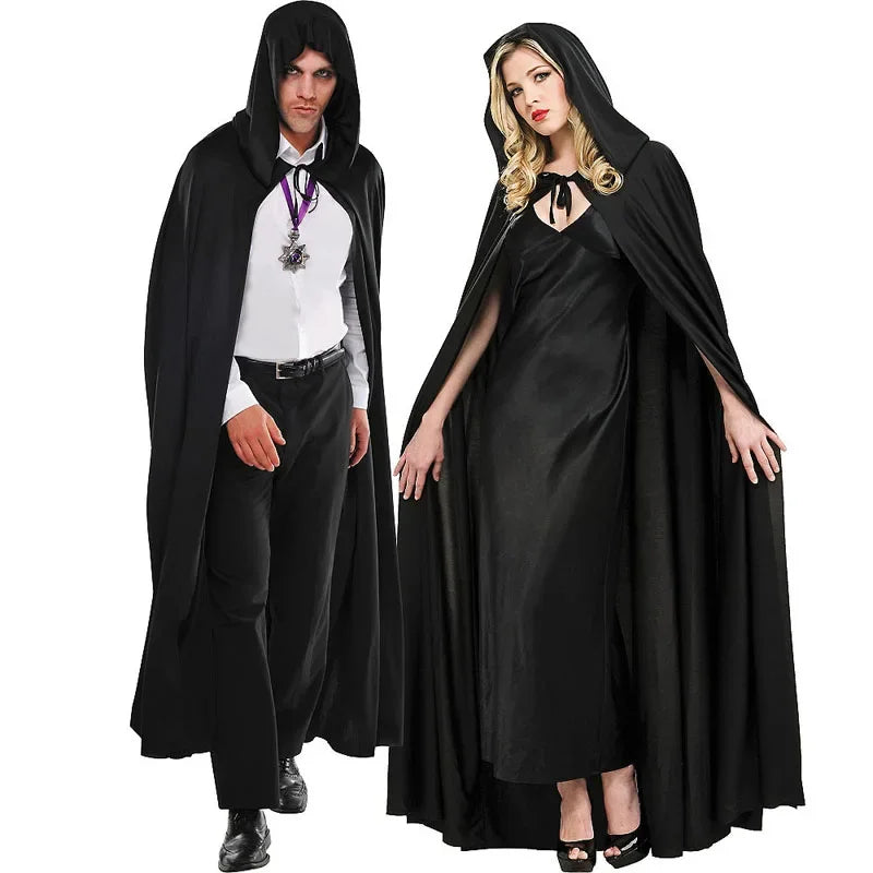 Adult Holloween Costumes Vampire Capes Hooded Robes Halloween Cloak Full Length