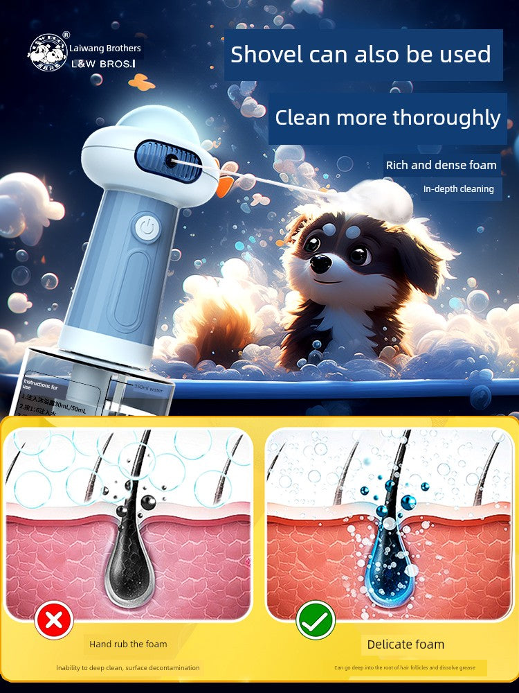 Pet Bubble Machine Dog Cat Bath Shower Gel